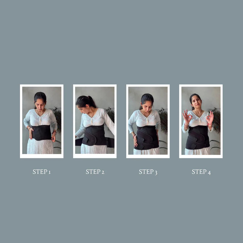 3-in-1 Post Pregnancy Belt for New Moms | Soft, Breathable & Skin-Friendly | 1 Year Warranty