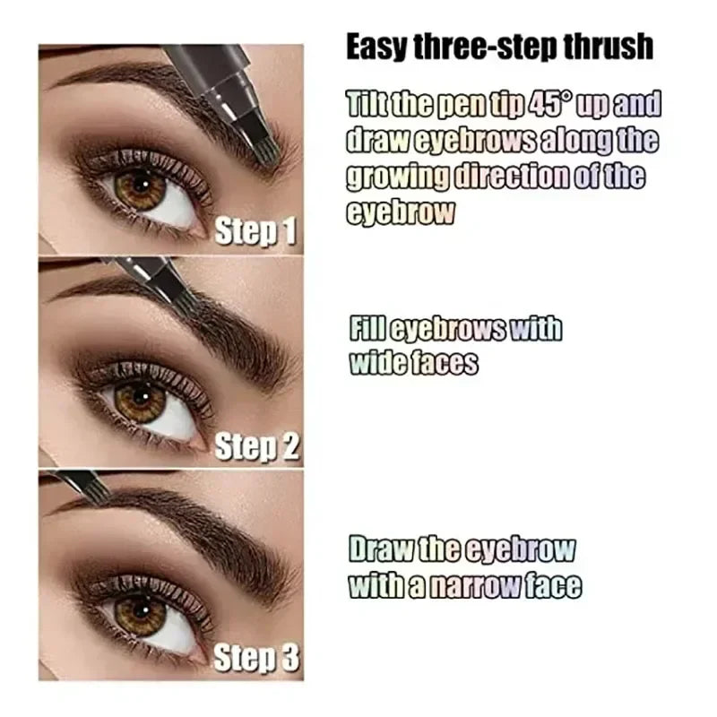 Waterproof 4 Points Long Lasting Eyebrow Pen - BUY 1 GET 1 FREE