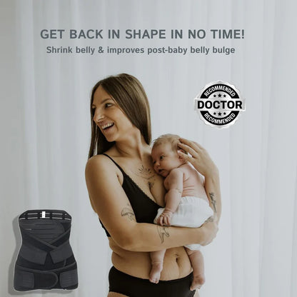 3-in-1 Post Pregnancy Belt for New Moms | Soft, Breathable & Skin-Friendly | 1 Year Warranty