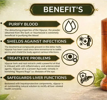 Ayurvedic Vijaysar Sugar Balance Wooden Tumbler
